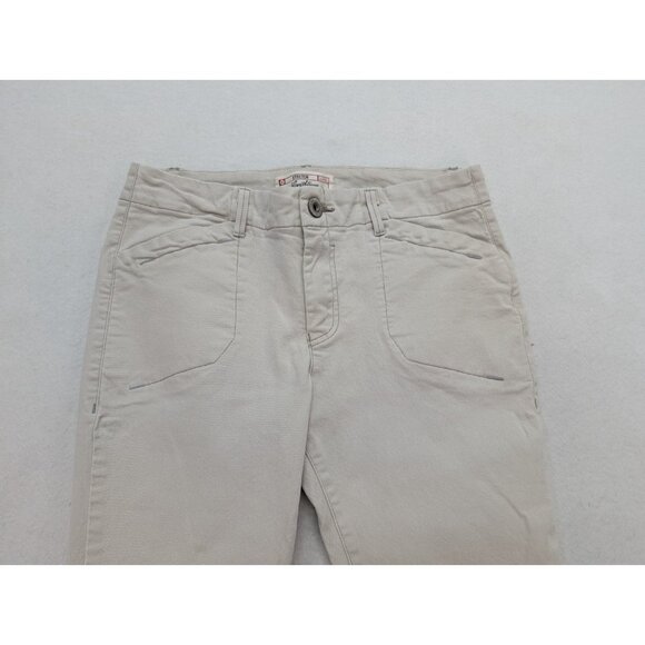 Levi Strauss Signature Women's Jeans Size 10 Flared Beige Khaki Stretch - Picture 3 of 16